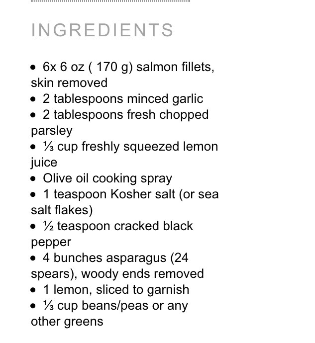 Lemon Garlic Baked Salmon And Asparagus #SpringForward 