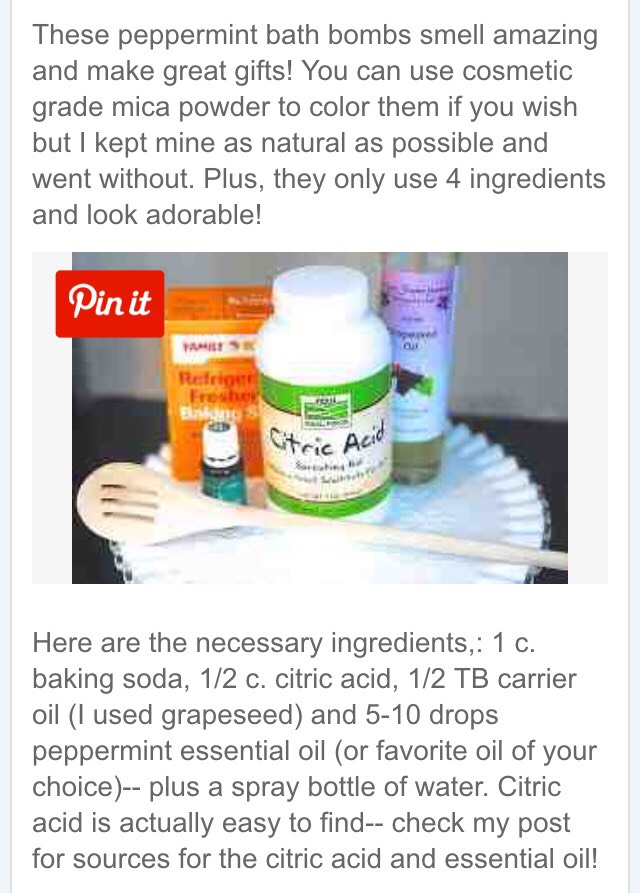 DIY Peppermint Bath Bombs!!
