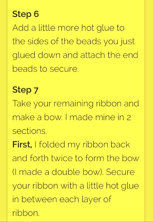 BEADED BOW BRACELET DIY