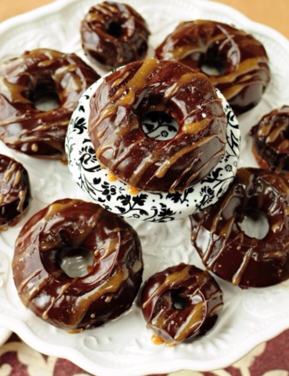 Salted caramel mocha donuts 