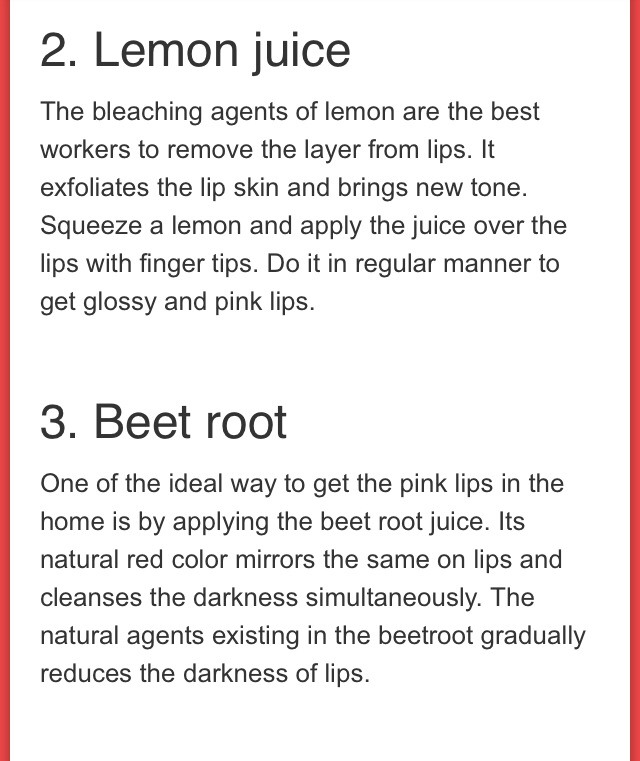 Natural Remedies For Dark Lips❗️