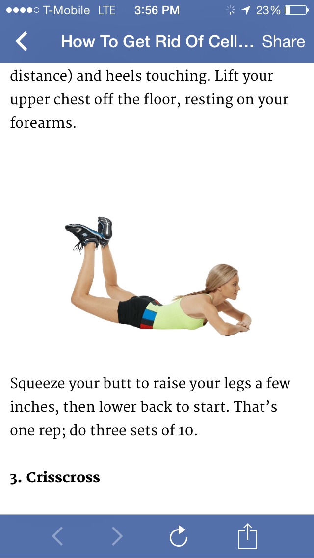 4 Moves To Get Rid Of Cellulite