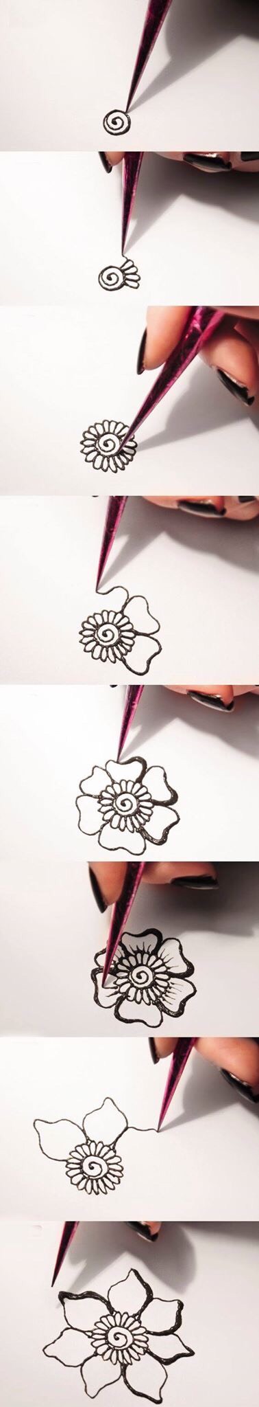 24 Step By Step Henna Tattoo Tutorials. 