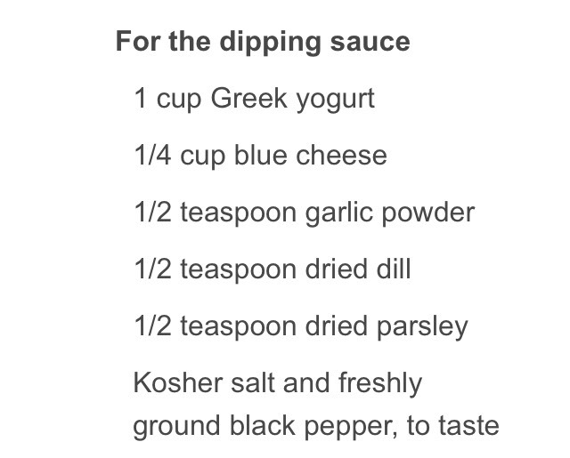 Buffalo Chicken Bites W Greek Yogurt Dip