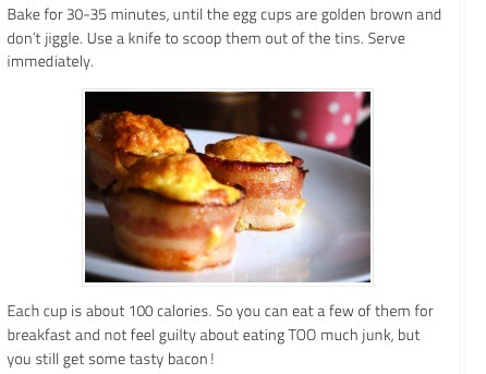 Breakfast Bacon Egg Cups 