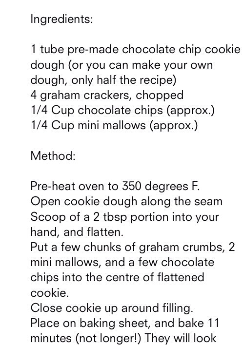 S'mores Stuffed Chocolate Chip Cookies!