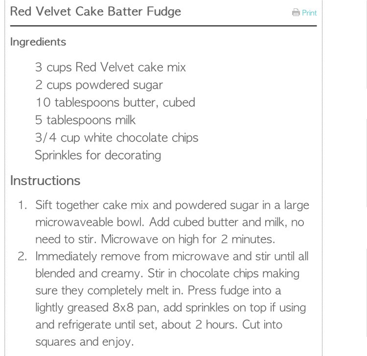 Red Velvet Fudge 