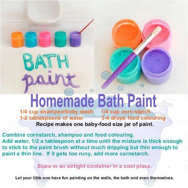 Homemade Bath Paint 