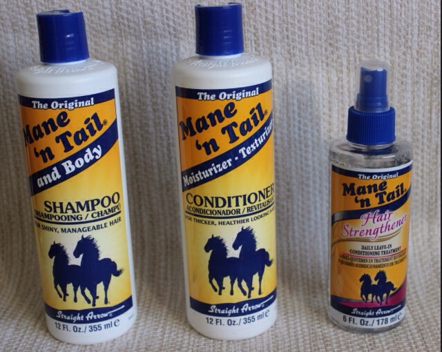Use main 'n tail to wash you hair it makes it thicker, helps growth of hair and makes it super shinny and healthy 

You can get it a target for 7$ a bottle