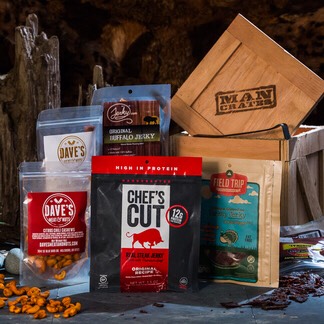 Neanderthal Nutrition  –  The Paleo Diet is all the rage these days. Why millions of Americans would want to look like bulky, unkempt cavemen is beyond us, but if that’s where the new standard of beauty is headed, we’re not complaining. The Caveman Crate is the ultimate treat for any m