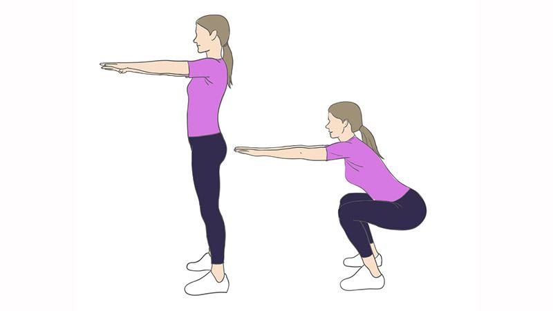 squats 50 reps