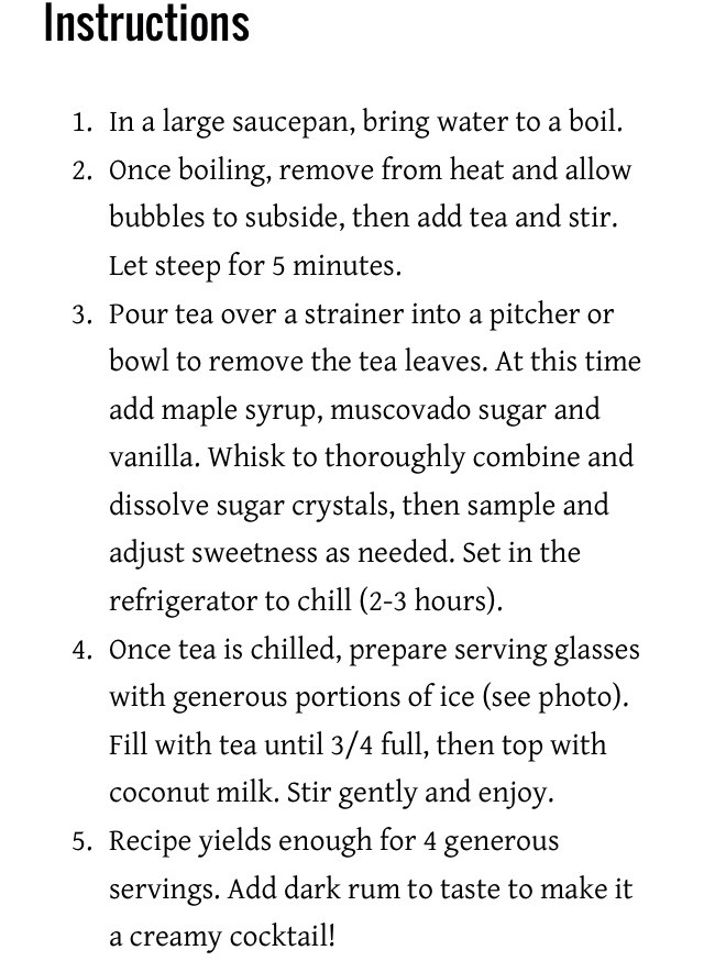Vanilla Infused Vegan Thai Ice Tea