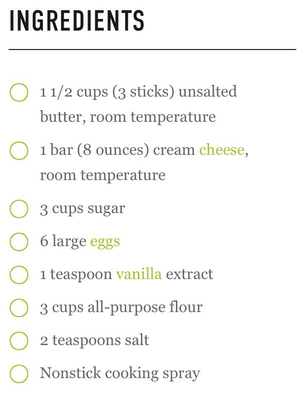 Cream Cheese Pound Cake