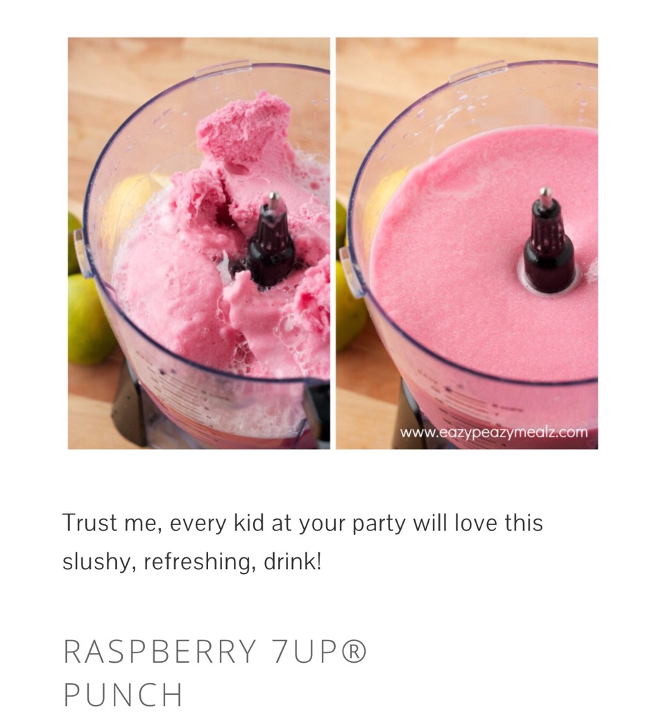 Raspberry 7UP Punch & Ginger Lemonade Drinks!