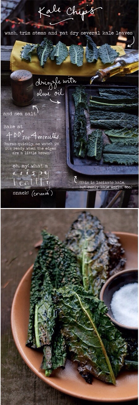 A Super Quick, Easy, Healthy Alternative To Potato Chips & French Fries -> Kale Chips