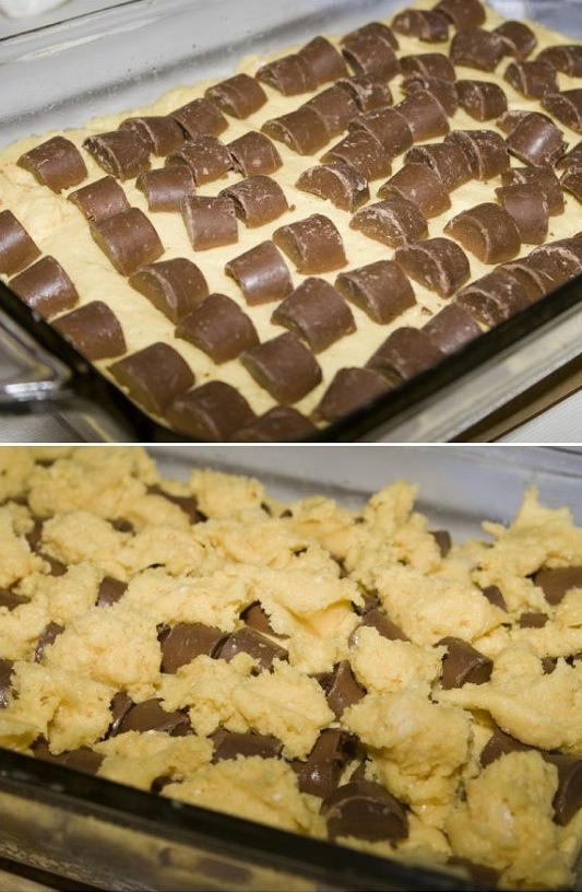 Rolo Candy Cake Bars! 😳😳😳