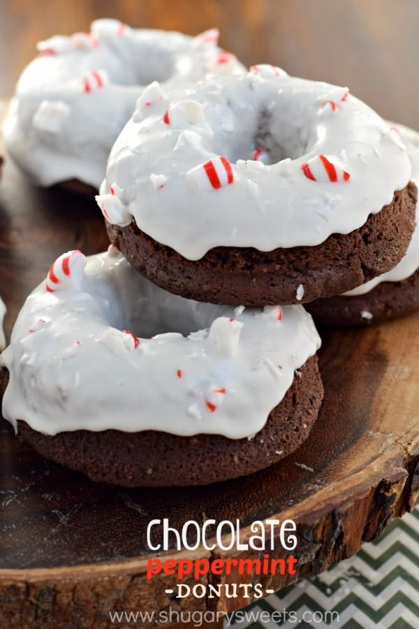 Chocolate Peppermint Donuts 
