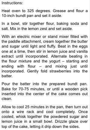🍓Strawberry Lemon Yogurt Cake! Yum!🍋