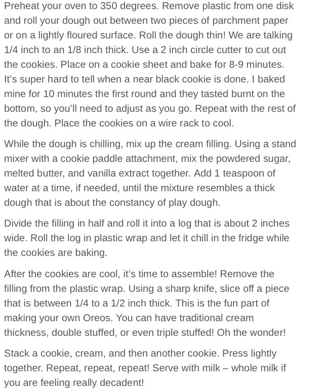 Oreo Cookies Recipe