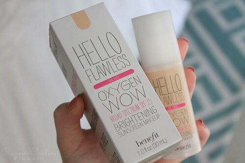 FOUNDATION: BENEFIT HELLO FLAWLESS
As mentioned before, I don't always use foundation, especially not when I use bb cream. But I always use this kind when I want more smooth feeling coverage in the cooler months:)))