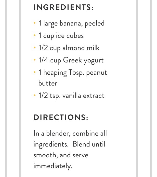 Banana Peanut Butter Smoothie!! 