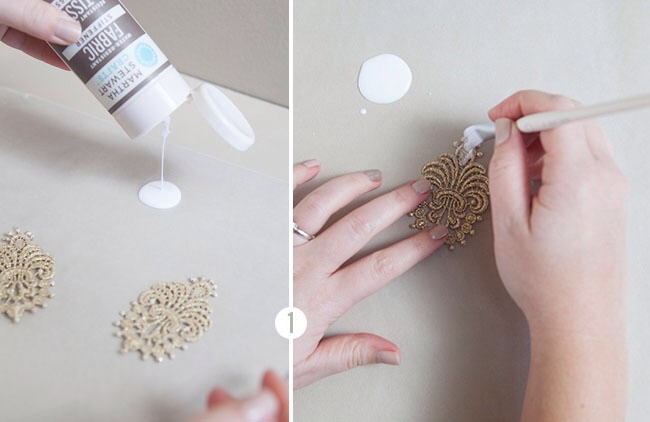 1.First, set up a workspace for yourself that is covered in wax paper.
