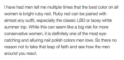 Fabulous Nail Polish Colors Men Love On Women