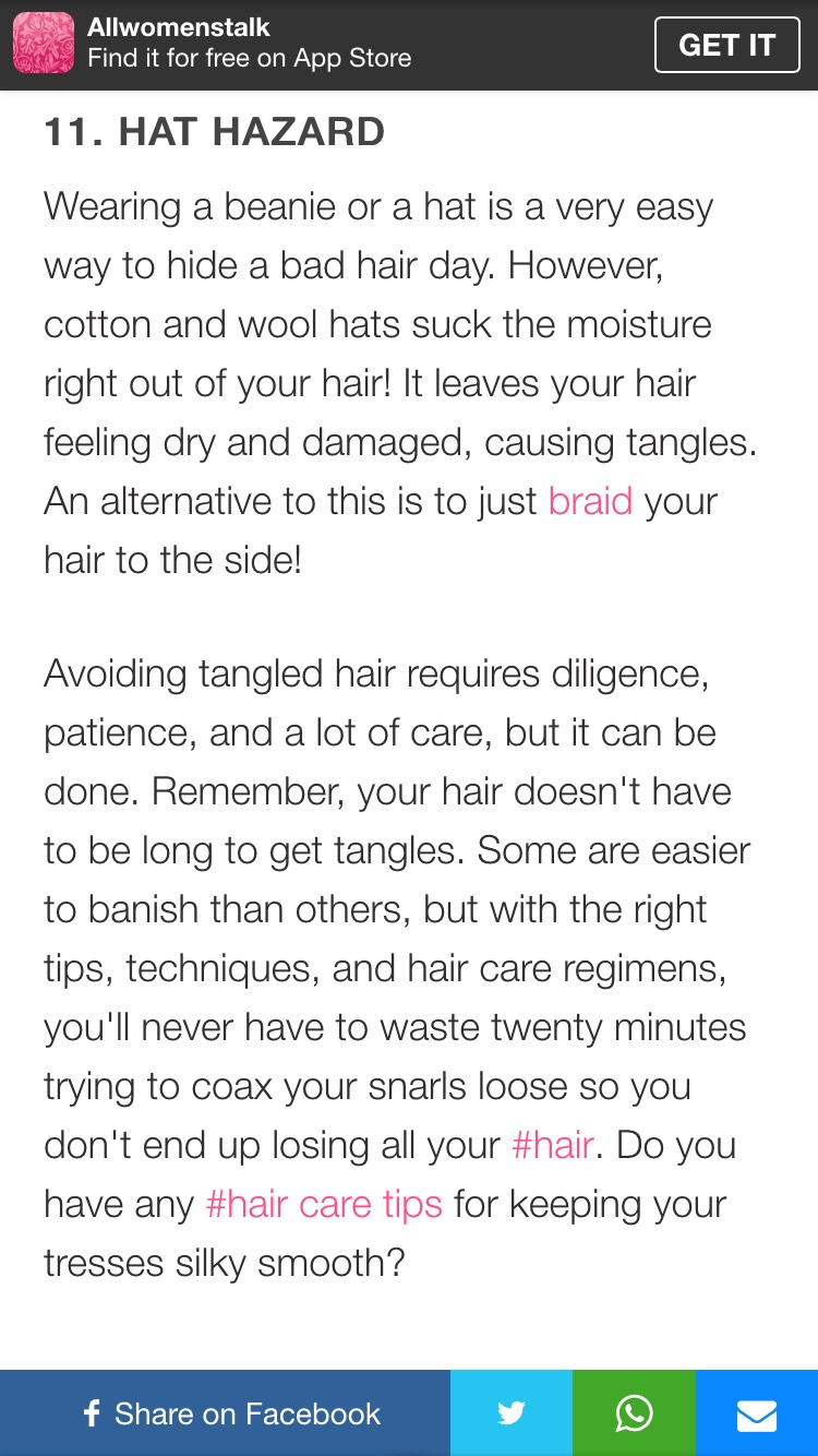 11 Tips To Prevent Tangled Hair