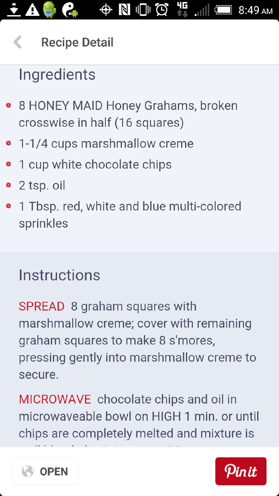 Red White and Blue Smores 