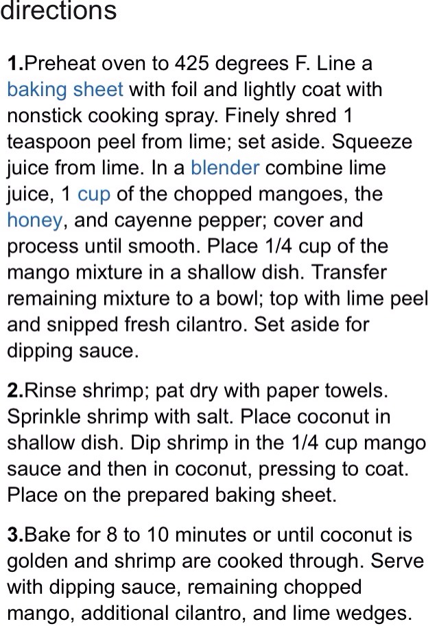 Coconut Shrimp With Mango Sauce Recipe π€π€π€