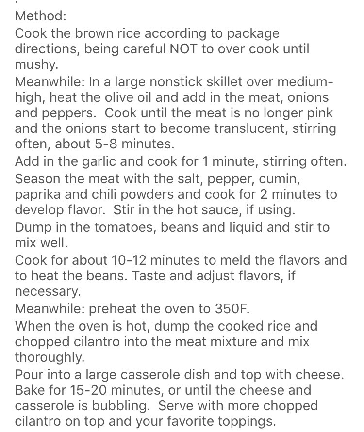 Mexican Brown Rice Casserole!!