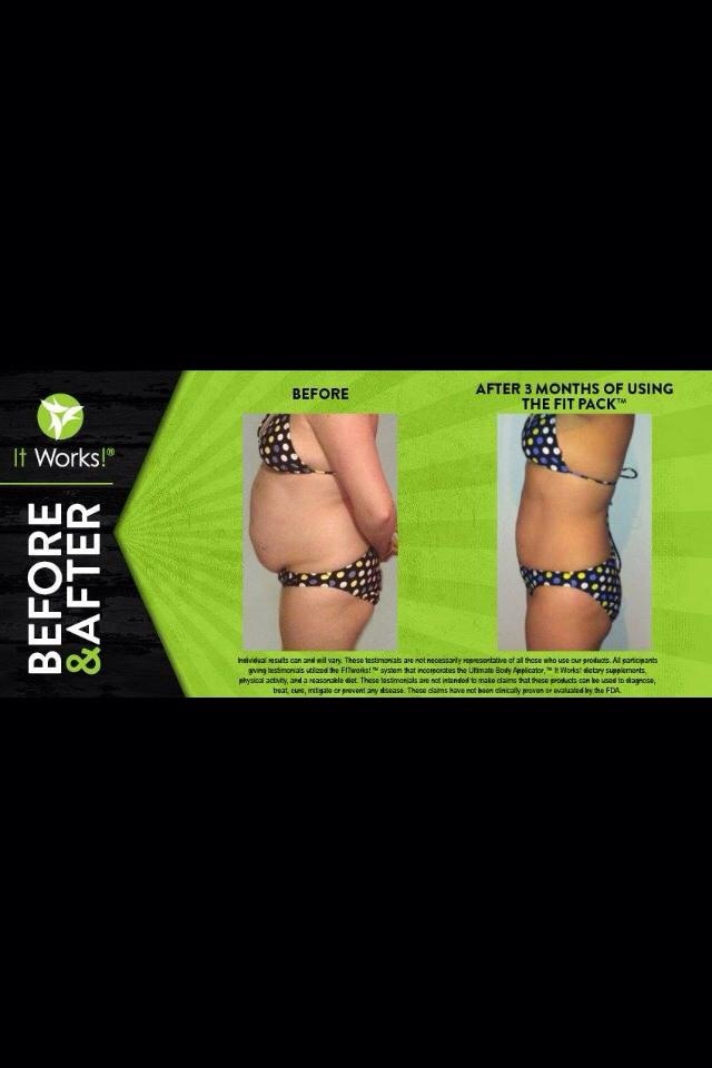Only 3 months of using our Fit Pack. The Fig Pack comes with everything you need to lose that muffin top! 