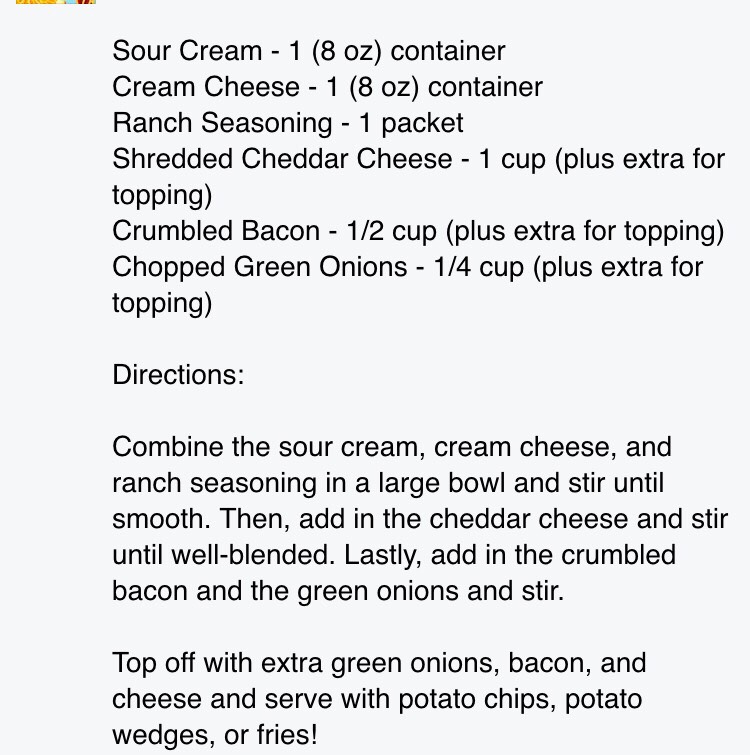 Loaded Baked Potato Dip