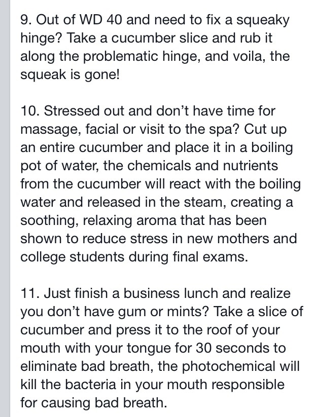 Cucumber Tips