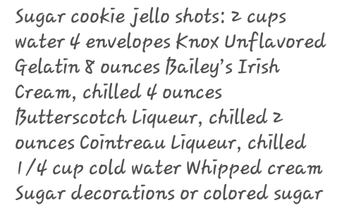 Sugar Cookie Jello Shots!