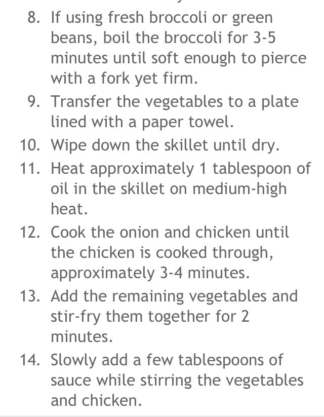 Recipe For Orange Chicken And Vegetable Stir-fry Very Easy To Cook 