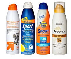 You will want sunscreen because chances are, you will be in direct sunlight all day. Spray on is much easier then the lotion.