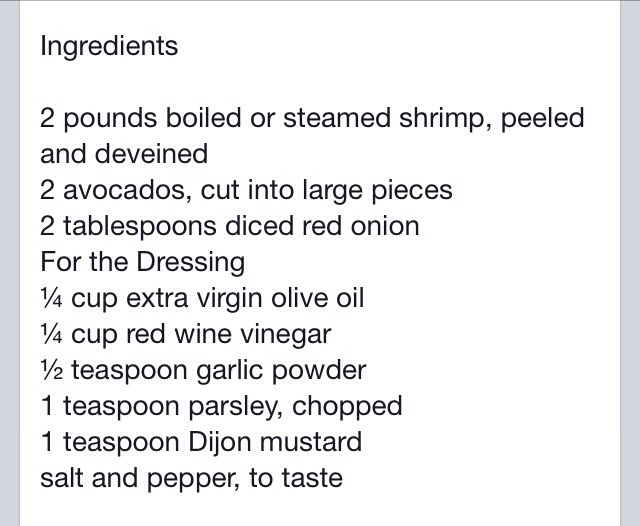 Shrimp Avocado Salad