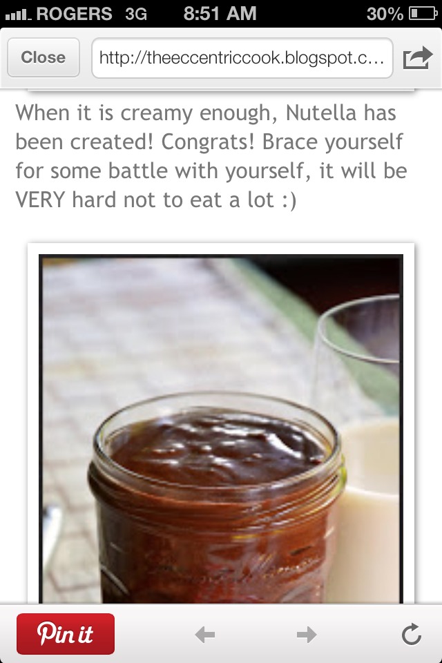 Homemade Nutella!!