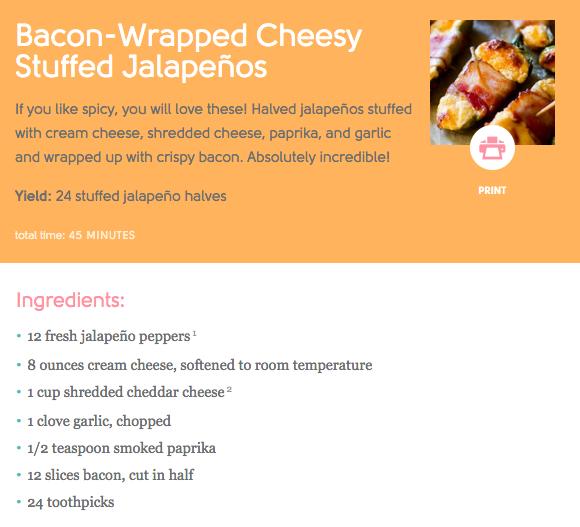Bacon Wrapped Cheesy Stuffed Jalapeño Poppers #tipIt
