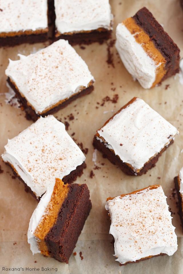 Chocolate Pumpkin Bars 