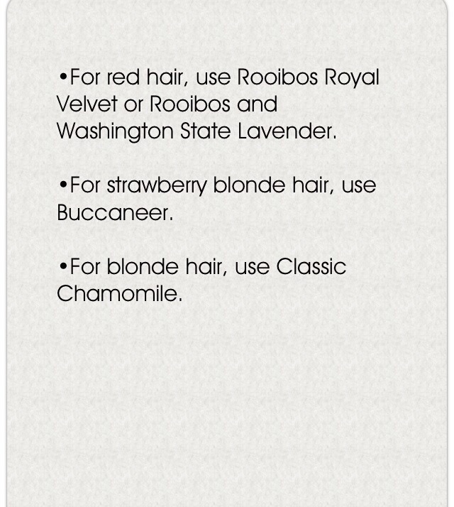 " Dye Your Hair Naturally...with Tea" 💯