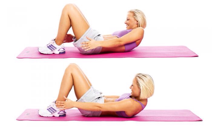 25 heel touches (each side)