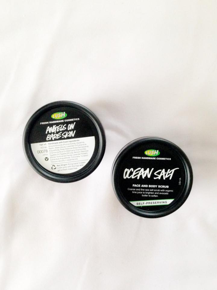Angels on Bare Skin Cleanser by LUSH // $12.95. I use every night, this is the one thing that has cleared up my skin completely just by itself! Next is Ocean Salt by LUSH, $21.95. I use this maybe once a week, since it lasts a whole year. I looooove it, it's so refreshing.
