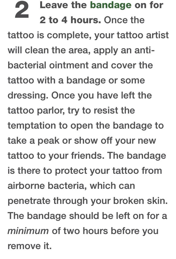 How To Care For A New Tattoo✨