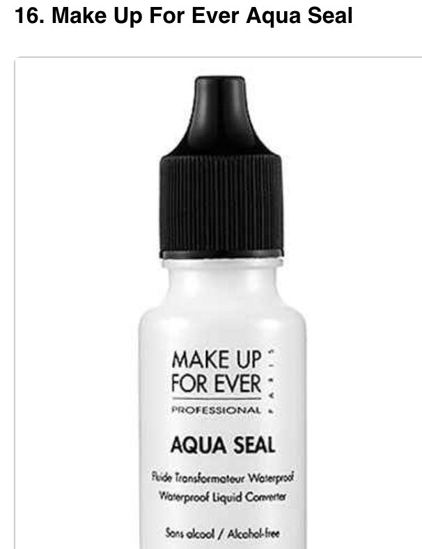 Mix a few drops of this clear gloss with anything to waterproof your makeup! - $24.00