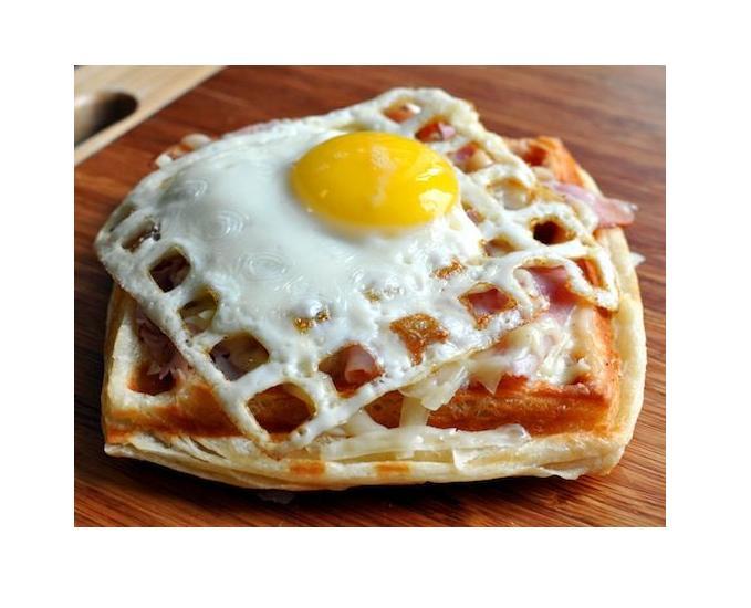 Waffled Egg Sandwich

Even better, how about a waffled fried egg breakfast sandwich?

