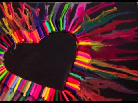Melted Crayon Art Designs 