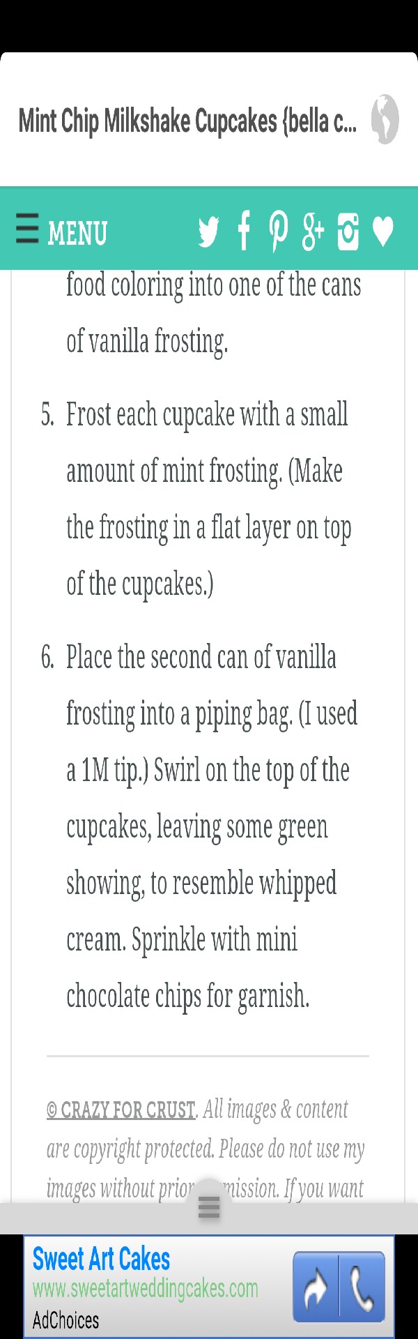 Mint Chip Chocolate Milkshake Cupcakes