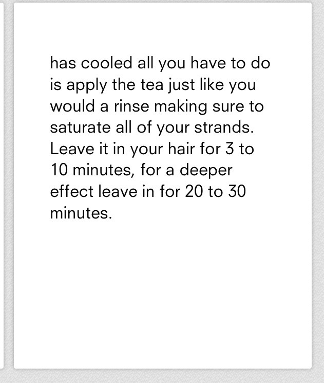 ✨Dye And Treat Your Hair With Tea ✨